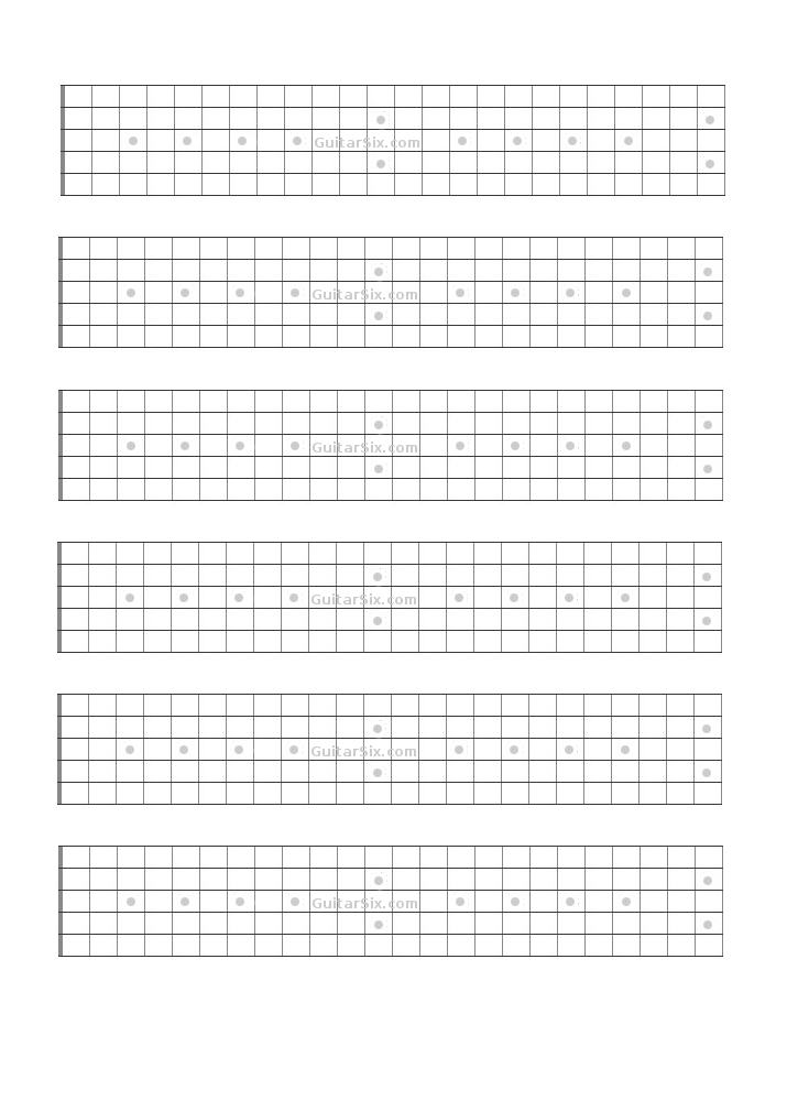 Guitar Fretboard Paper