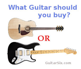 electric or acoustic guitar