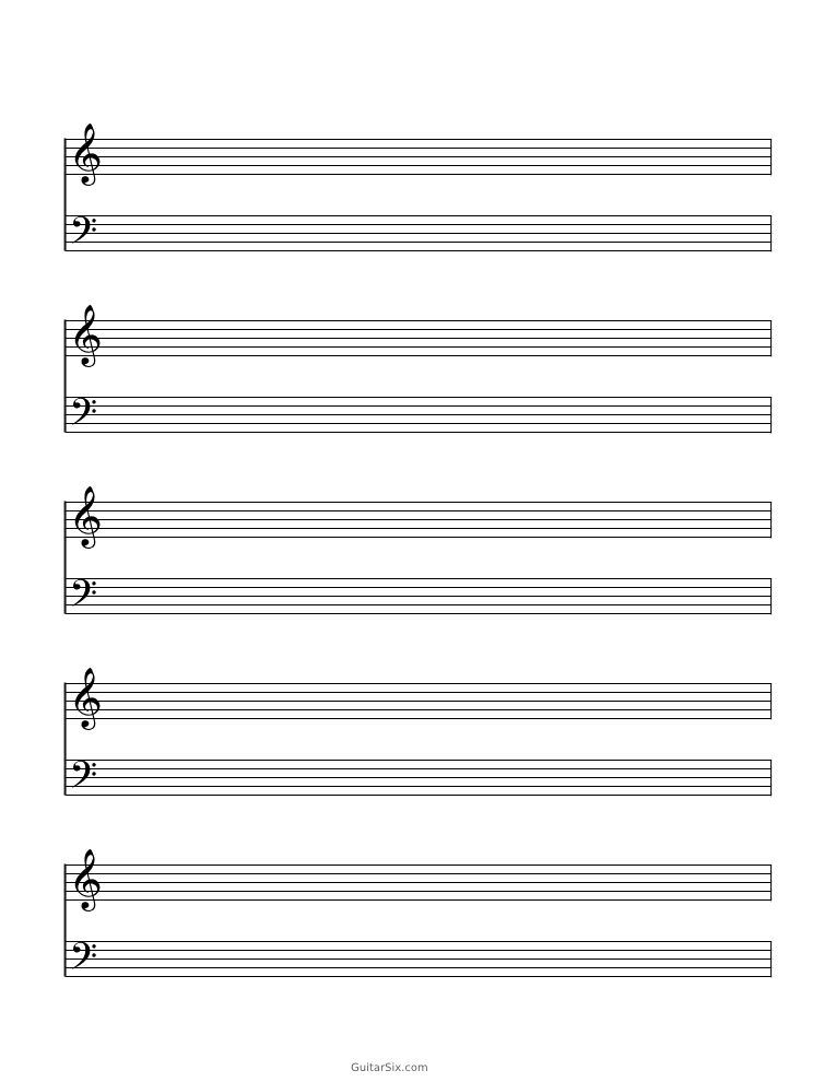 blank sheet music paper grand staff