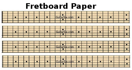 guitar fretboard paper
