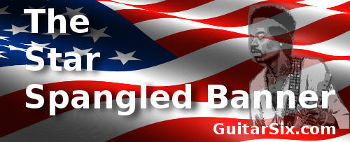 the star spangled banner guitar tab